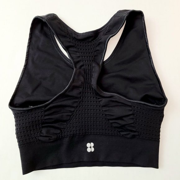 Sweaty Beatty Stamina Size Small Workout Sports Bra Top Black - Picture 4 of 9